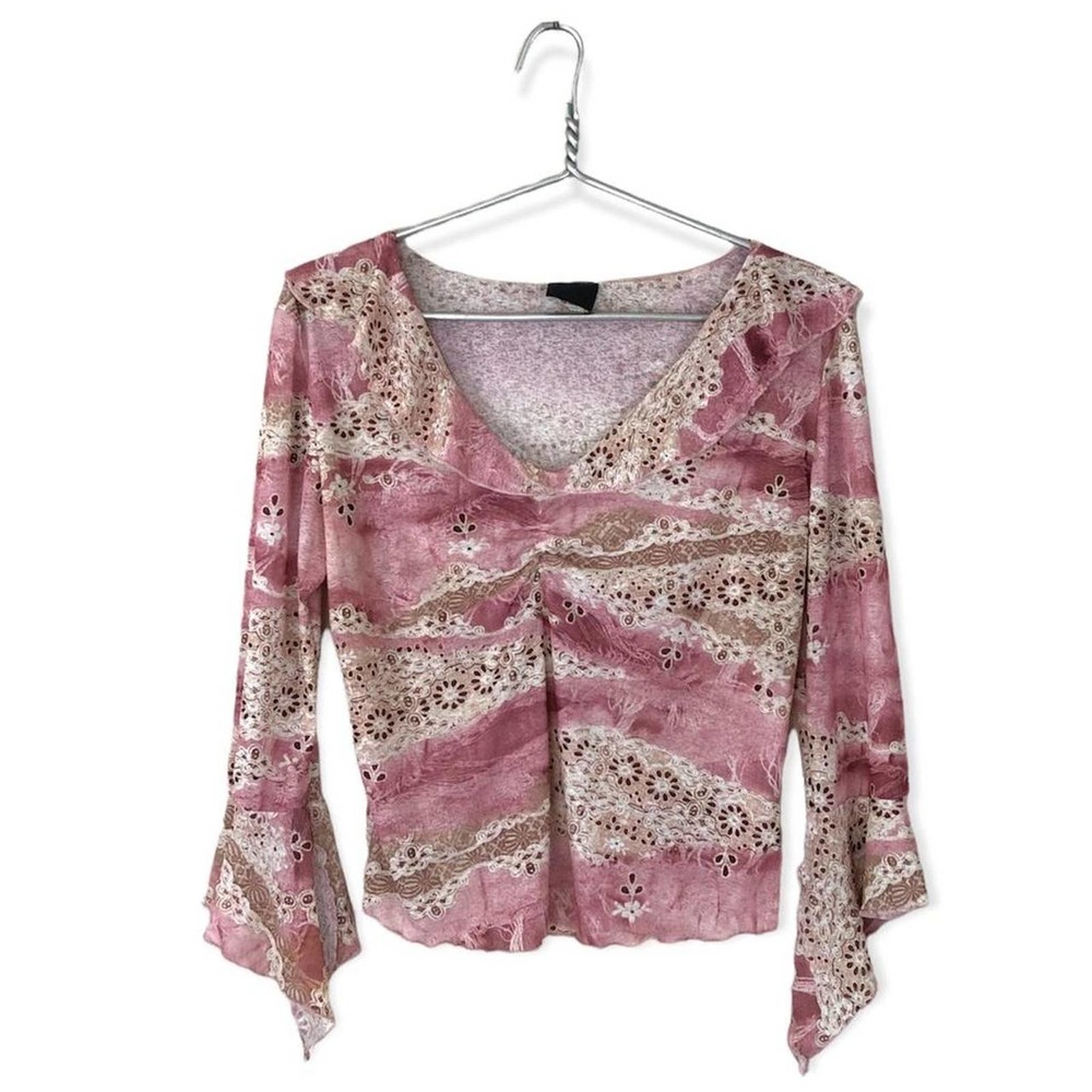 Vintage Fairy Mesh Floral Top